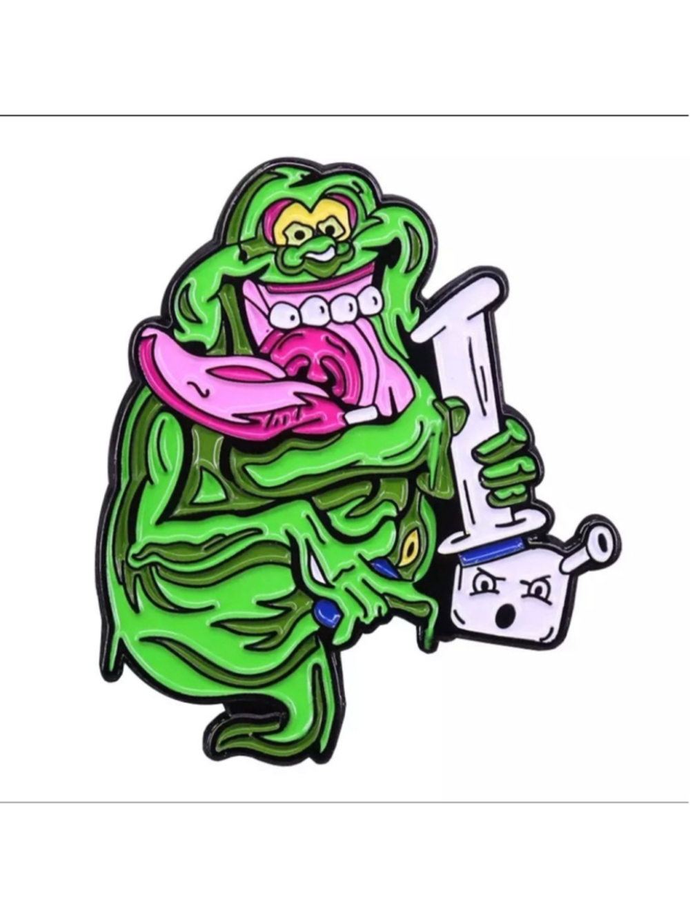 Ghostbusters Slimer Stoner Enamel Pin